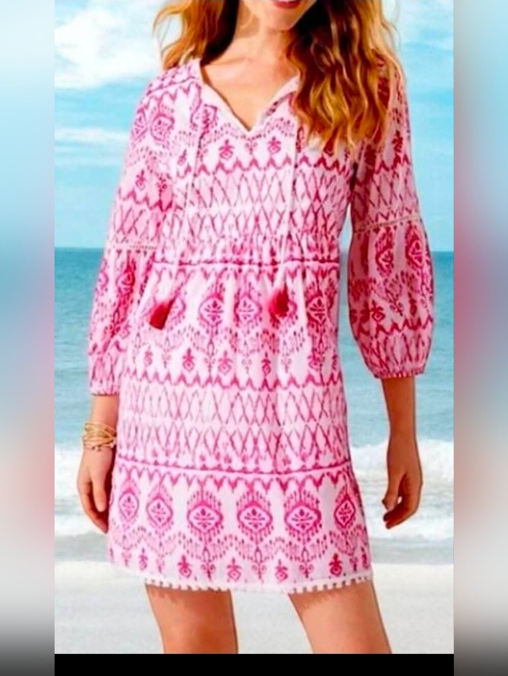 Tommy Bahama Pink Sun Dress XL